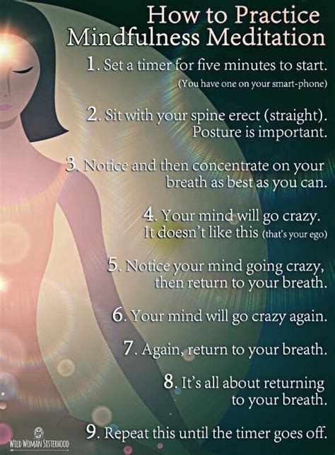 How To Do A Simple Mindfulness Meditation Wild Woman Sisterhoodॐ