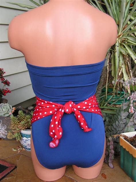 Bathing Suit Extra Small Wrap Around Swimsuit Pin Up Girl