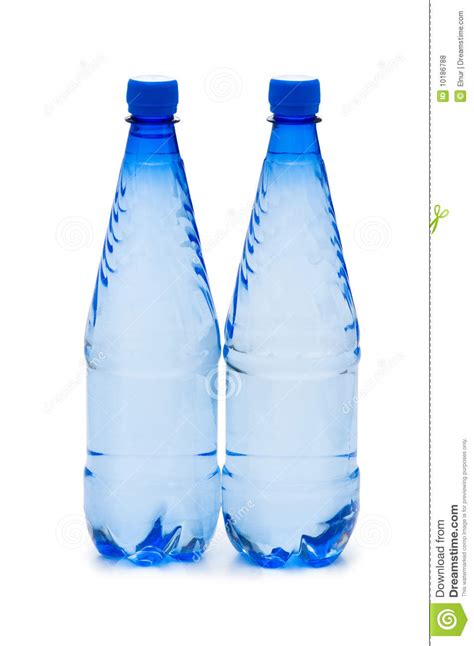 Bottles Of Water Isolated Stock Photo Image Of Carbonated