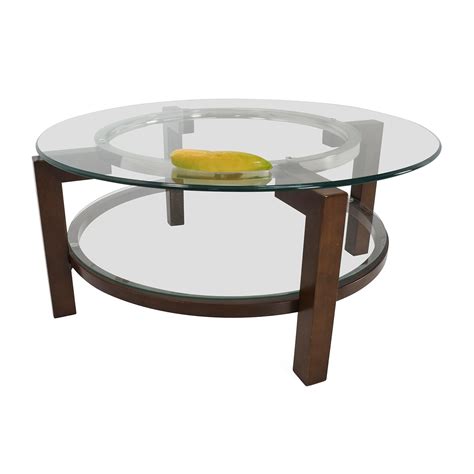If shape matters, size matters even more. 88% OFF - Macy's Macy's Glass Top Coffee Table / Tables