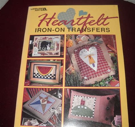 Leasure Arts Craft 1998 Hearthfelt Iron On Transfer Book By Susan Fouts