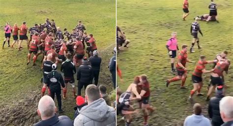 This Mass Brawl In Welsh Club Rugby Is A Throwback To Years Gone By Rugbydump
