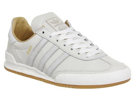 Adidas Jeans White Brown Dust Pearl Unisex Sports