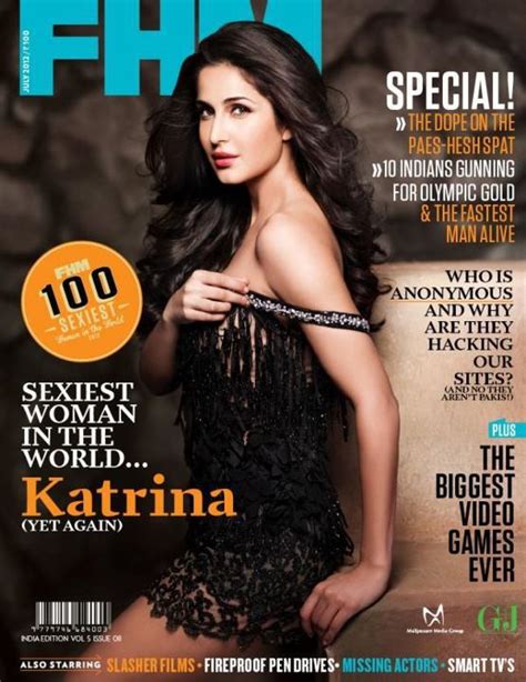 Celeb Bolly Katrina Hot On The Cover Page Of Fhm India July 2012 Edition