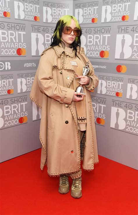 Billie Eilish In Burberry 2020 The Brit Awards Fashion And Lifestyle