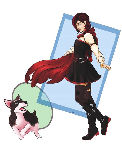 Ruby and Zwei by kmkibble75 on DeviantArt