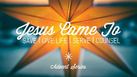 Jesus Came To Serve Sermons Christ Covenant Church