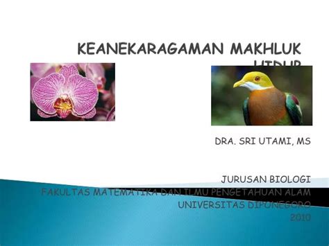 PPT KEANEKARAGAMAN MAKHLUK HIDUP PowerPoint Presentation Free