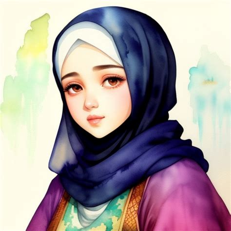 générateur d art ai à partir d un texte beautiful hijab women with big breast img