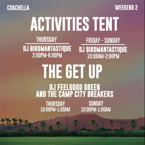 Complete Coachella 2022 Lineup And Set Times The Scenestar