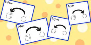 Before And After Preposition Symbol Visual Support Cards