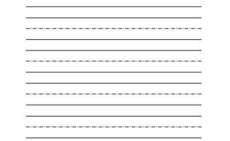 The kindergarten writing paper pdf you see below is easy to print and has solid and dotted lines. Dotted Straight Lines For Writing Practice - Create Your ...