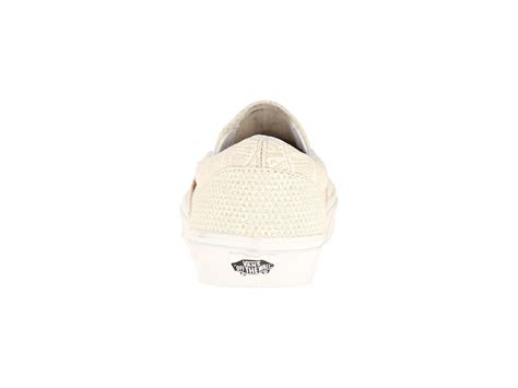 Vans Classic Slip On Pacific Isle Naturalblanc De Blanc Zappos