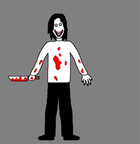 Jeff The Killer Drawn In Paint Jeff The Killer Know Your Meme