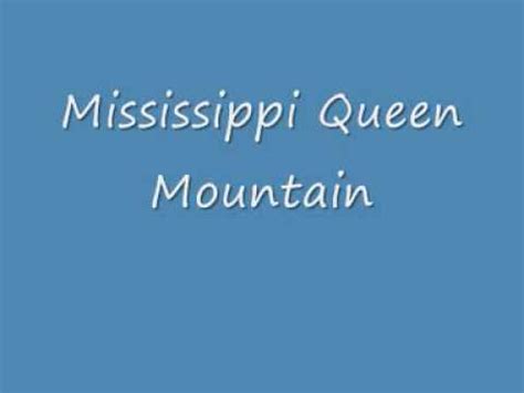 Provided to youtube by legacy/columbiamississippi queen · mountainover the top℗ originally released 1970 sony music entertainment inc.released on. Mississippi Queen Backingtrack - YouTube