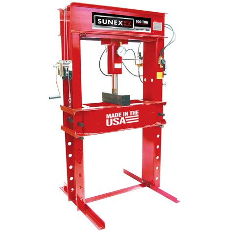 100 Ton Airhydraulic Shop Press Sunex Tools