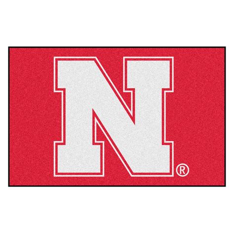 Fanmats® 2880 University Of Nebraska 19 X 30 Nylon Face Starter Mat With Block N Logo