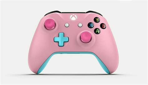 Geek Girl Controller For Xbox One My Style Baby Pink Body Baby Blue