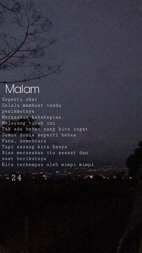 #quotes #malam | Kata-kata indah, Kutipan buku, Malam