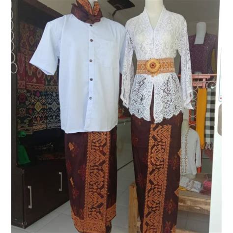 Jual Set Baju Adat Bali Adat Bali Pria L Adat Bali Wanita Saput