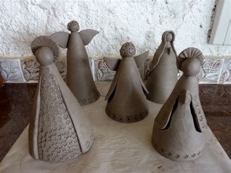 angels anjos de ceramica hand built pottery slab pottery ceramic pottery clay ceramics