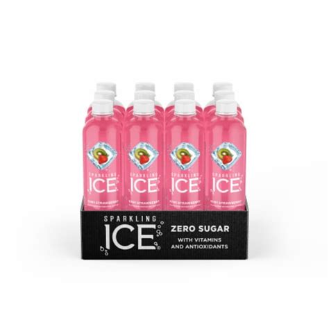 Sparkling Ice Kiwi Strawberry Flavored Sparkling Bottled Water 12