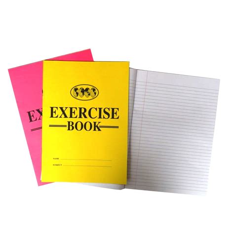 A4 Exercise Books With Reference Charts Pack Of 3 Paper Things