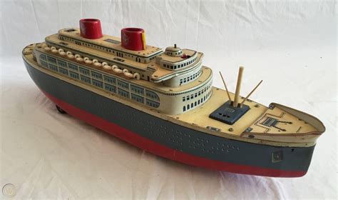 Modern Toys Japan Tin Cruise Ship 22l Battery Operated Circa