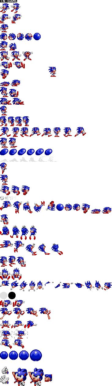 Spinball Sonic Sprite Sheet With Spinball Like S1 By Abbysek On Deviantart