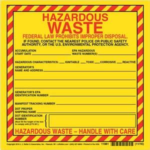 Printable Hazardous Waste Manifest Form