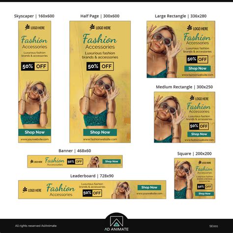 fashion accessories sale banner fashion ad design best ad template