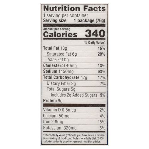Ramen Noodle Cup Nutrition Facts Tutorial Pics