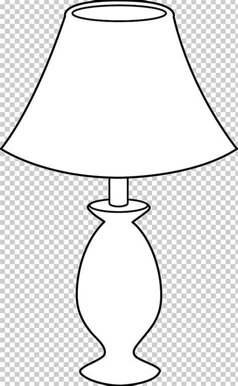 Table Lamp Black And White Incandescent Light Bulb Png Clipart Area