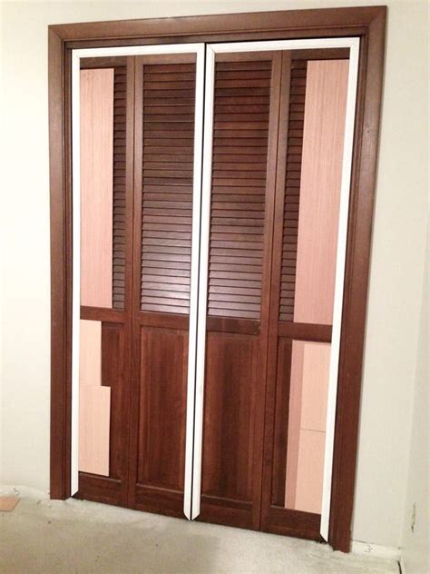 With multiple finishes and wood species to choose from, you'll find the perfect. Bi-fold to Faux Shiplap French Closet Doors (With images ...