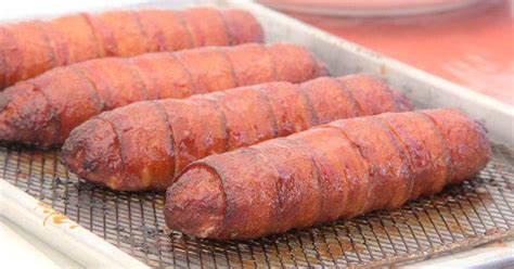 Bacon Wrapped Sausage Bush Cooking