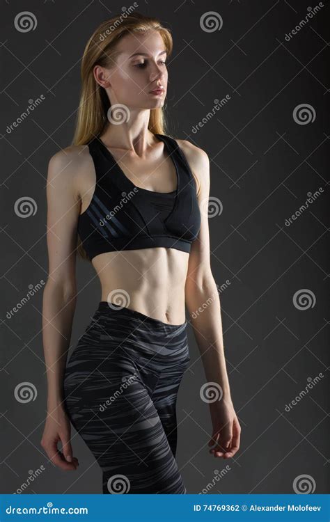 Beautiful Slim Woman`s Body Perfect Slim Toned Young Body Royalty Free