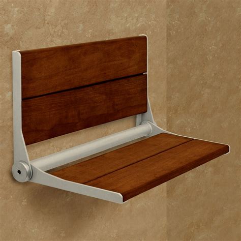 Shop Health Craft Brazillian Walnut Wood Wall Mount Shower Chair At