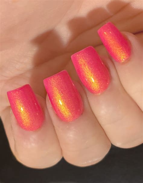 Lollipop Glow Neon Pink Orange Yellow Glow Pop Nail