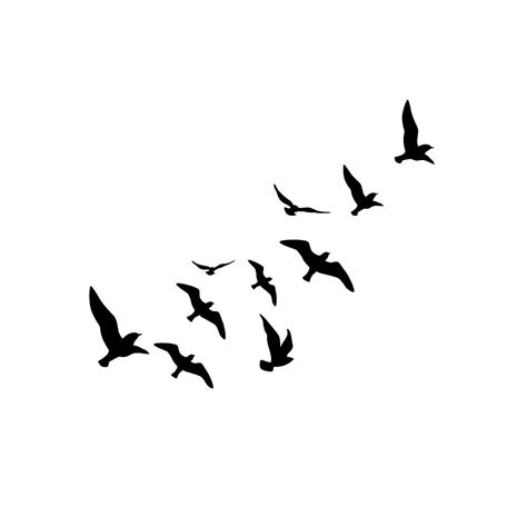 Flying Birds Tattoo Flying Bird Tattoo Bird Silhouette Tattoos