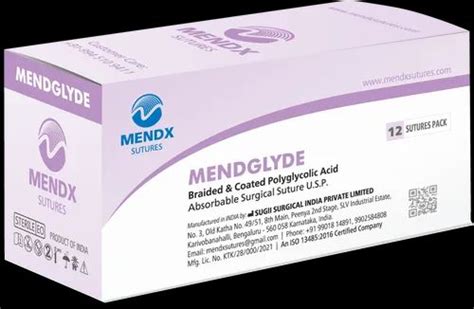Mendx Sutures Violet Braided And Coated Polyglycolic Acid Mendglyde