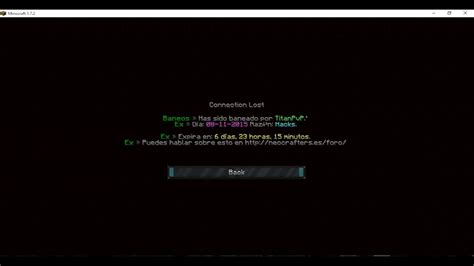 Baneado Por Uso De Hacks 6 Ban By Titanpvp Gameplays Neocrafters