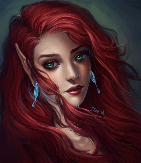 Denahelmi Elf Art Fantasy Art Women Character Portraits