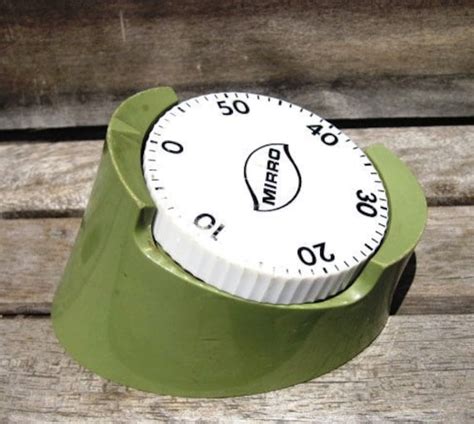 Vintage Retro Green Timer Mirro 60 Minutes Kitchen Timer
