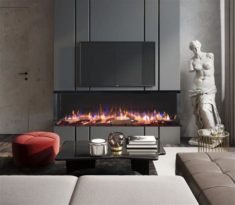 2024 Truflame Premium 72inch Wide 3 Sided Built In Fireplace