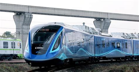 Crrc Unveils Hydrogen Train News News Railpage