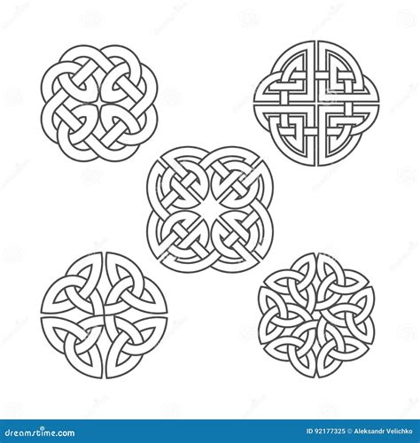 Vector Celtic Knot Ethnic Ornament Stock Vector Illustration Of