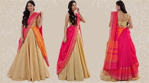 10 Saree Draping Style Guide For The Wedding Season Lehenga Style Saree