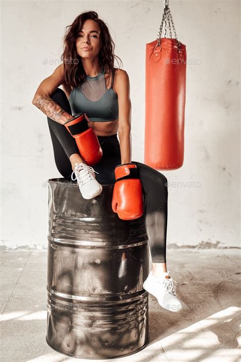 Girl Boxers Female Boxing Women Boxing Lean Women Foto Portrait
