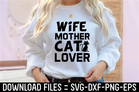 Wife Mother Cat Lover Graphic By Creative Designfile · Creative Fabrica