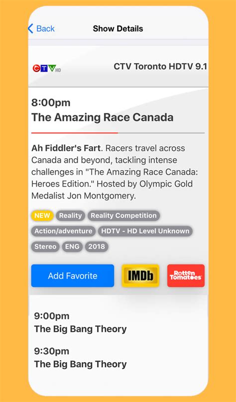 On tv tonight's new watchlist will help you keep track of your favorite streaming tv shows & movies. On TV Tonight Canada - Listings Guide: Amazon.ca: Appstore ...